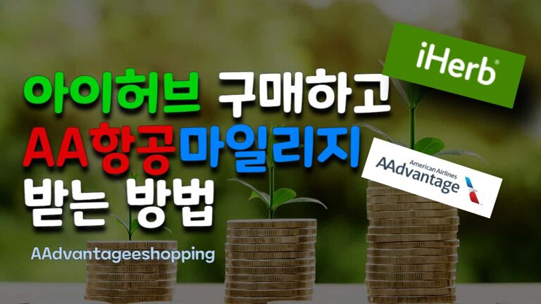 아이허브에서 주문하고 AA항공 마일리지 적립, 유지, 소멸 방지방법 아이허브에서 주문하고 AA항공 마일리지 적립, 유지, 소멸 방지방법